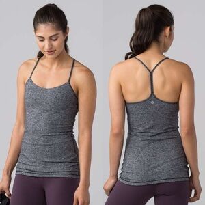 Lululemon Power Pose Tank in Heathered Gray